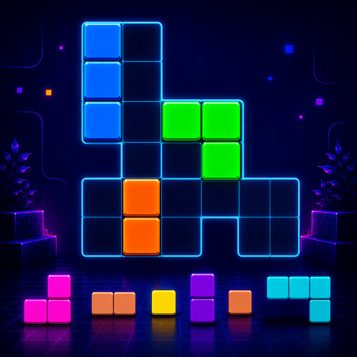 Block Fit: Shape Packing Puzzle - free online game thumbnail
