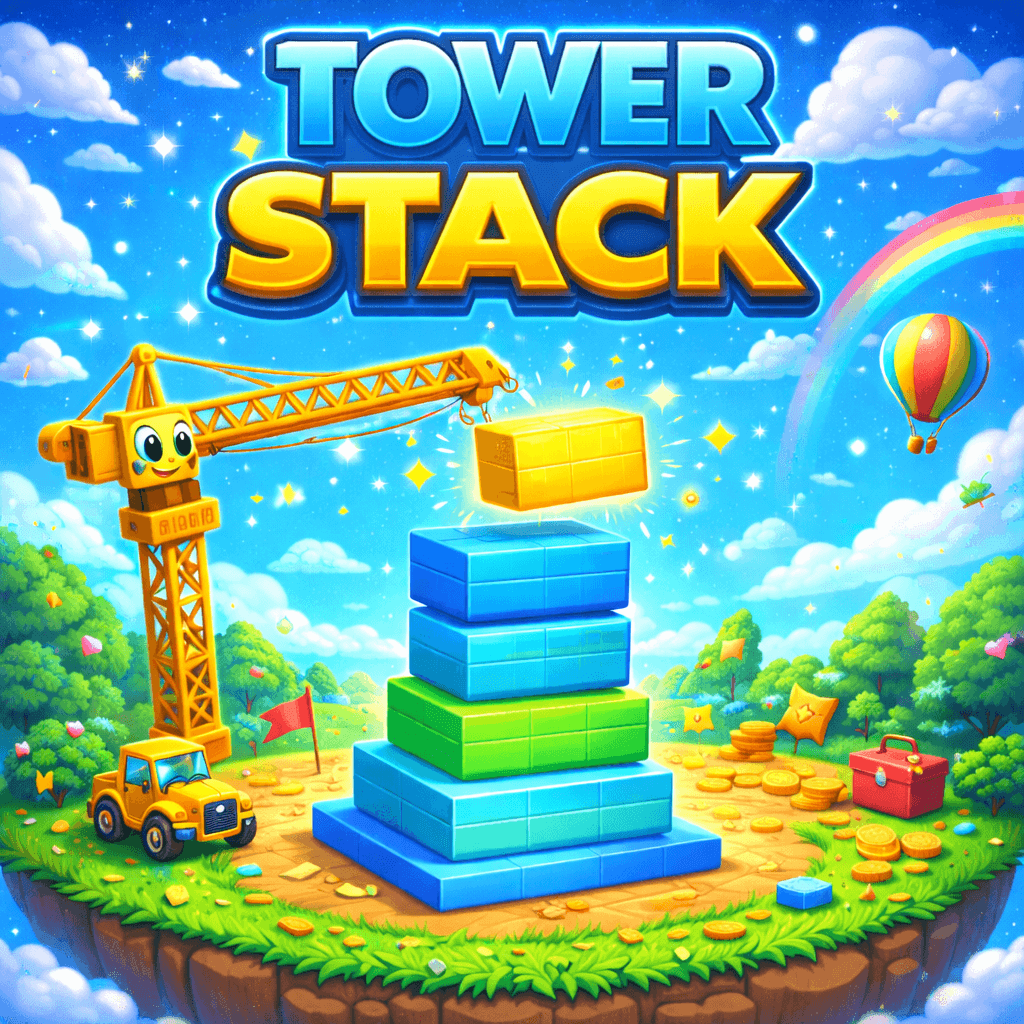 Tower Stack - Precision Tower Stacking Game - free online game thumbnail